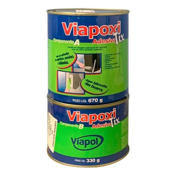 Viapoxi Adhesivo Epoxico 31 Tix Anclaje Químico 1kg Viapol