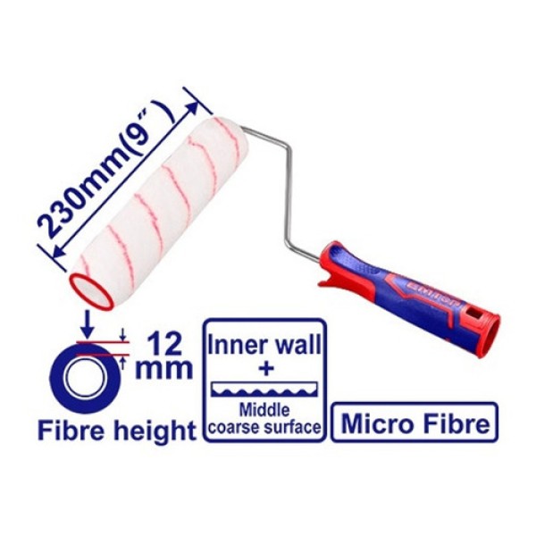 Rodillo Microfibra Industrial 230mm 12mm Emtop Ecbh042301 - Imagen 2