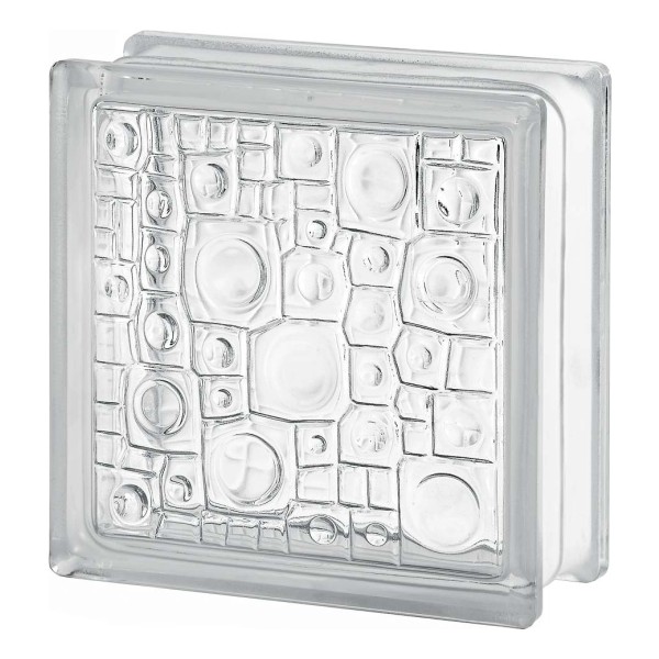 Ladrillo De Vidrio 19 X 19 Clear Sponge Por Unidad