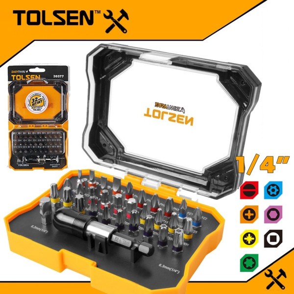 Juego Punta Atornillador 32 Pcs Industrial Tolsen 20377 - Imagen 2