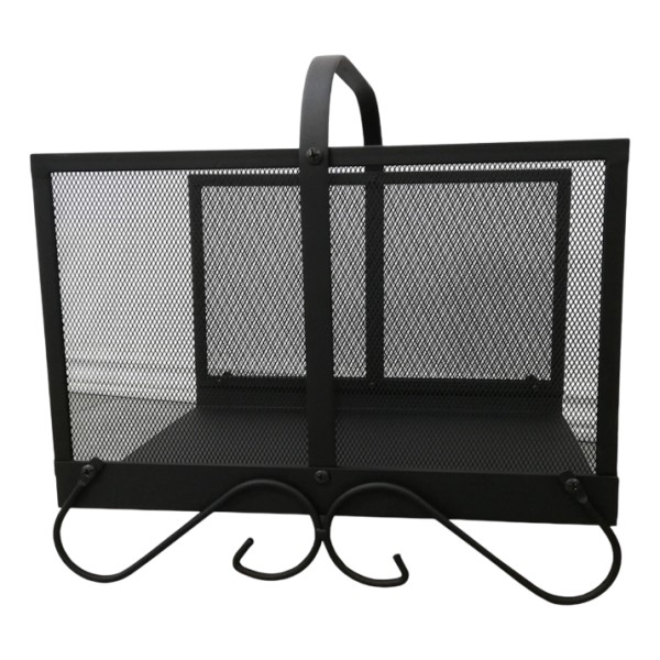 Leñero Metal Negro 50 X 33 X 41 Cm - Imagen 3