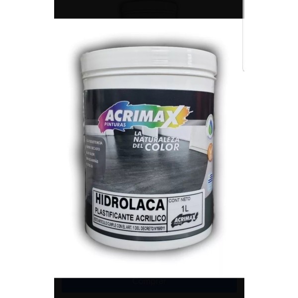 Hidrolaca Acrimax Plastificante Multiusos Acrilico 3.6 Lts - Imagen 2