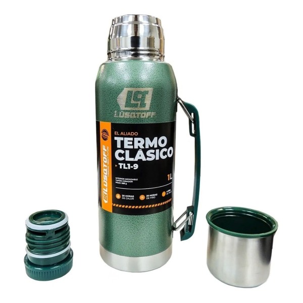 Termo 1 Litro Acero Inoxidable Lusqtoff Frio Y Calor - Imagen 4