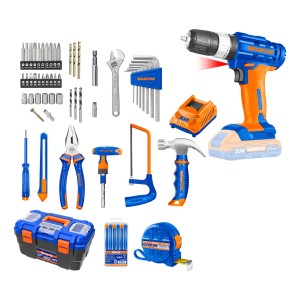 Set Wadfow 119 Pcs Taladro + Valija Wdbt1b119