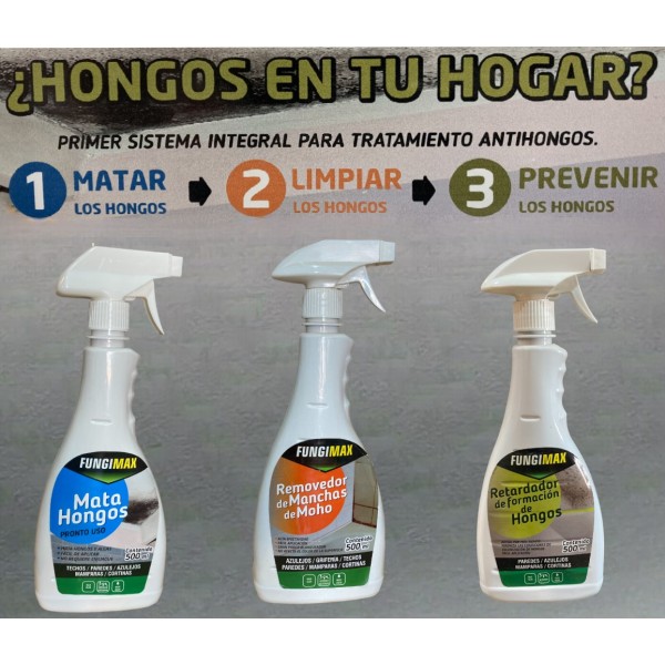 Kit Fungicida Fungimax 3 Productos Mata Remueve Retarda - Imagen 2
