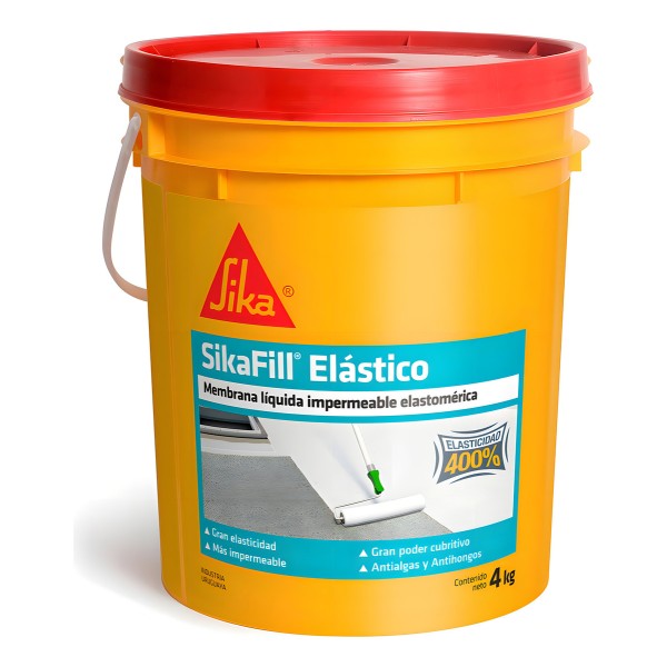Membrana Líquida Sikafill Elástico 4 Kg Color Blanco