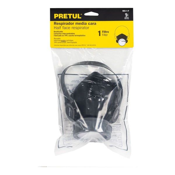 Máscara Facial De Protección Mas Filtro Anti Polvo Pretul - Imagen 6