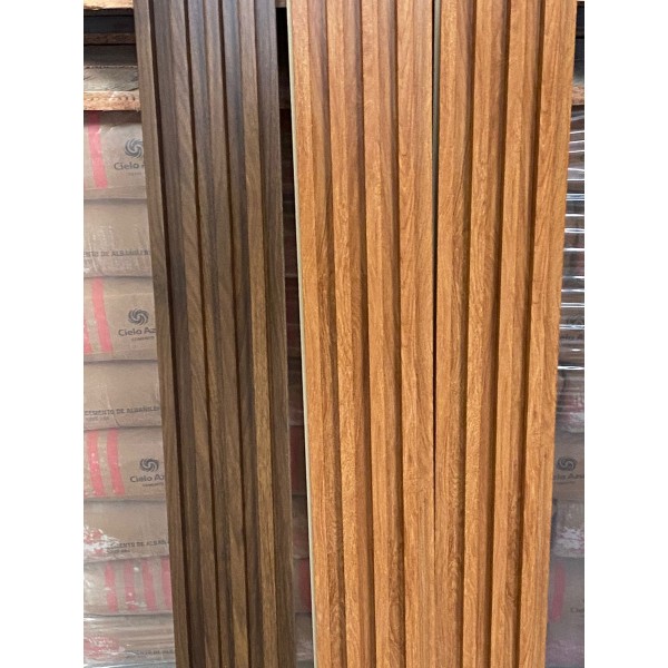 Panel Wpc Caoba Decorativo Revestimiento Pared Panel Pvc - Imagen 3