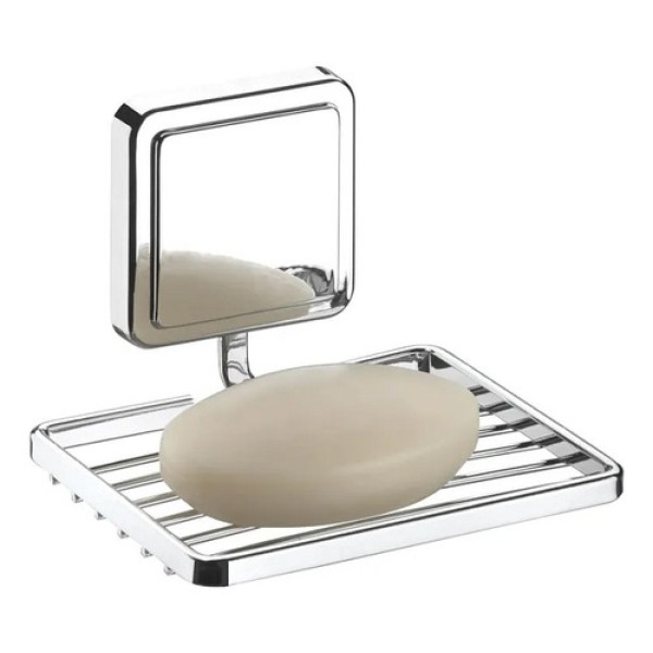 Soporte Adhesivo Para Jabonera Cromado - Imagen 2