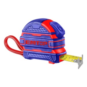 Cinta Metrica De 5mts 25mm Con Cierre Automático Emtop