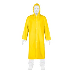 Pilot Impermeable Con Capucha Para Lluvia Amarillo Pretul