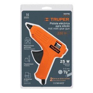 Pistola Silicona Caliente 25w Truper 13mm C/tubos Incluidos