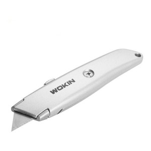 Trincheta Aluminio P/cuero O Yeso 1 Hoja Wokin