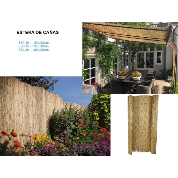 Estera De Cañas 1mt X 3mts Esc 10 - Imagen 3