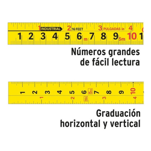 Cinta Metrica Truper 3m 16mm Freno Automatico Anti Golpes - Imagen 2