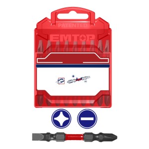 Set Puntas Impacto X10 Piezas Destornillador Emtop
