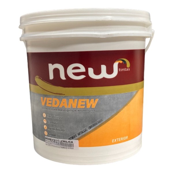 Membrana Impermeabilizante Exterior Acrílica Vedanew 4kg