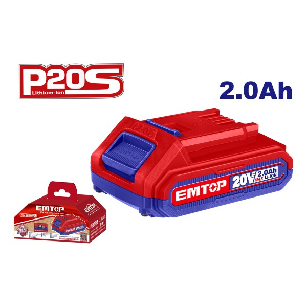 Bateria Sola 2.0 Amp P20s Emtop Ebpk20011 - Imagen 2