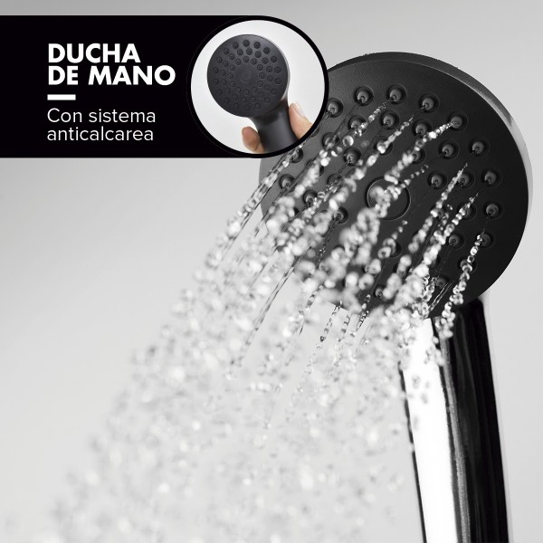 Monocomando Ducha Con Transferencia 4k Negro 2 Años Garantia - Imagen 3