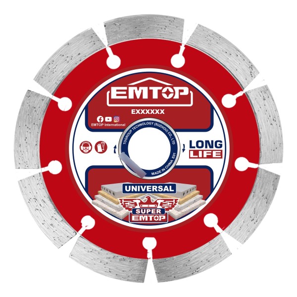 Disco Segmentado 4 1/2 10mm 115*22.2mm Emtop Eddc011152