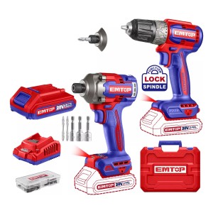 Atornillador Impacto+taladro Atornillador 20v Sin Carbones C
