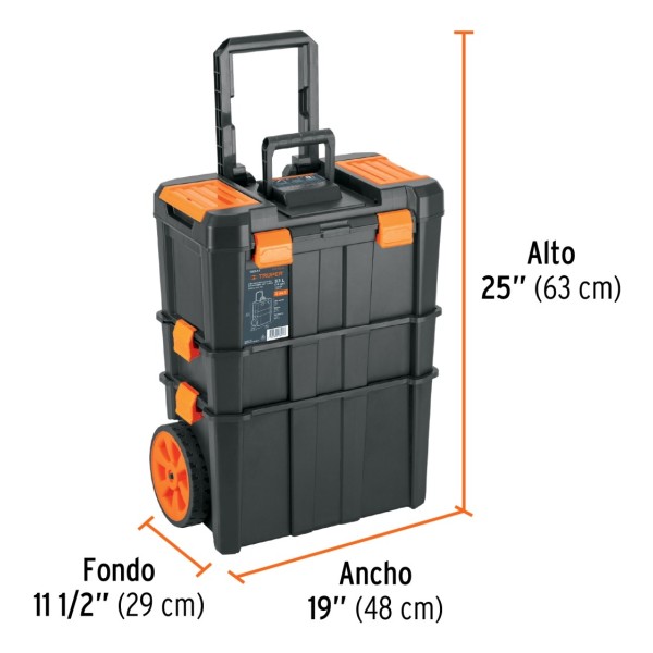 Caja Para Herramientas 19x25 3 En 1 Desmontable Truper - Imagen 5