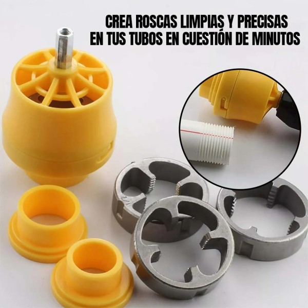 Terraja Para Atornillador O Taladro Caños 1/2 1 3/4 - Imagen 4