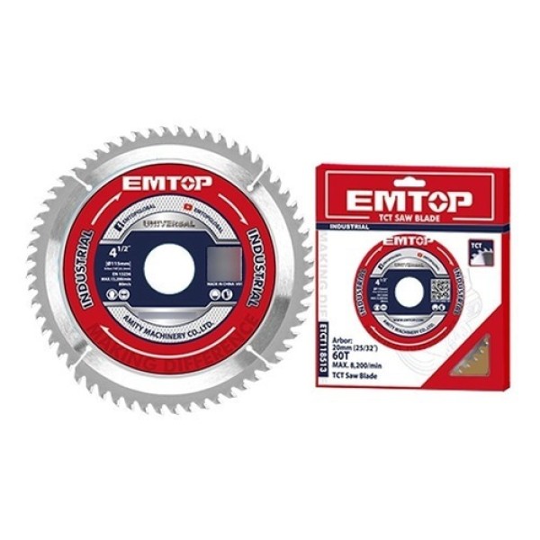Disco Sierra Circular 7 Y 1/4 60 Dientes Emtop