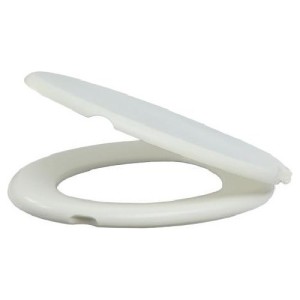 Tapa Inodoro Plastica Acolchada Tradicional Blanca