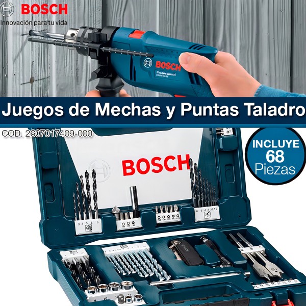 Set Kit Maletin Bosch V-line 68 Piezas Puntas Mechas - Imagen 3