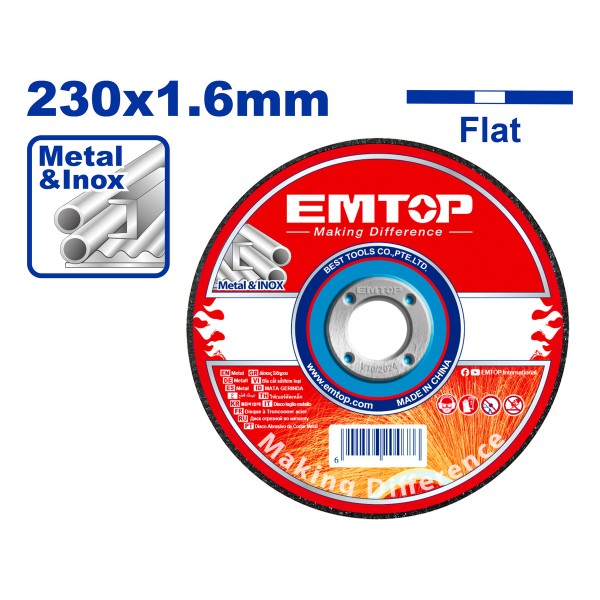 Disco Corte Metal 9 1.6mm Emtop Eacd302302 - Imagen 2