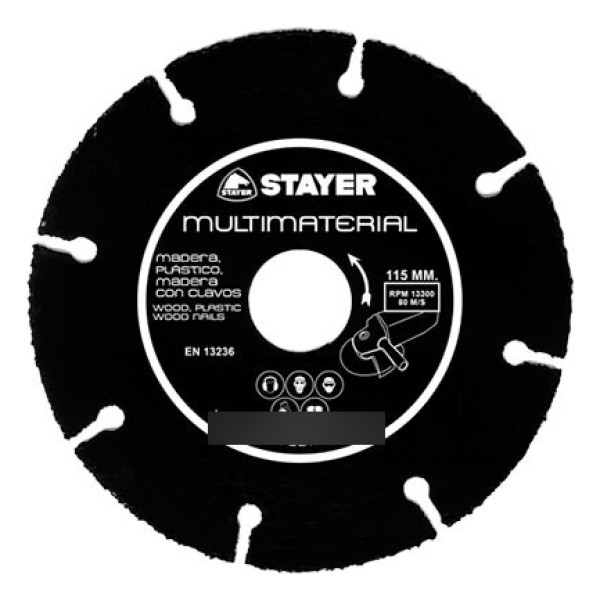 Disco Multimaterial 115mm Stayer - Imagen 2