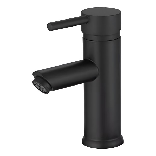 Monocomando Wico Negro Mate Palito Lavatorio 18cm