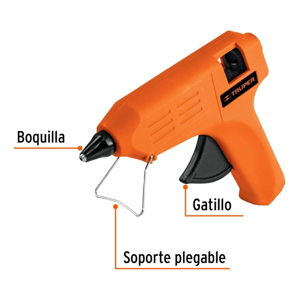 Pistola Silicona Caliente 25w Truper 13mm C/tubos Incluidos - Imagen 3
