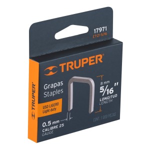 Grapas 5/16 Pulgadas Et-21 Truper Caja 1000 Unidades