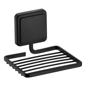 Jabonera Adhesiva 0.9kg Negro Mate Future
