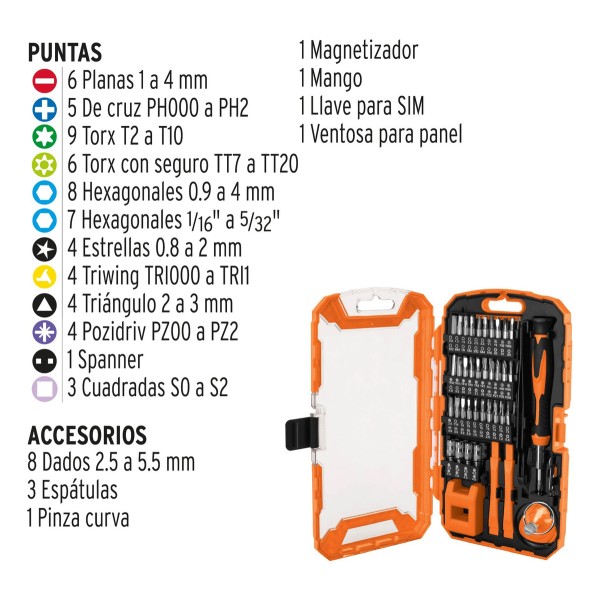 Juego Destornilladores De Precisión Celulares Laptop Truper - Imagen 2