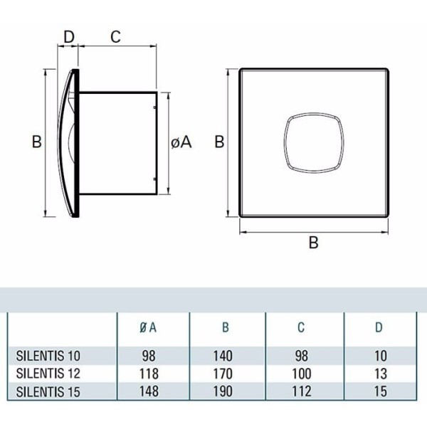 Extractor Para Baño Cata Silentis 10 Español 2 Años Garantía - Imagen 2