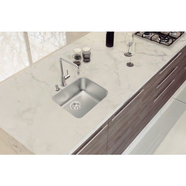 Bacha Cocina Tramontina Dora 40 Pileta Bajo Mesada 40x34x18 - Imagen 2