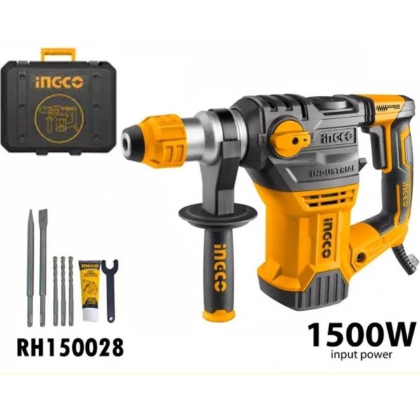 Rotomartillo Ingco Sds Plus 1500w Rh150028 5,5j Industrial - Imagen 2