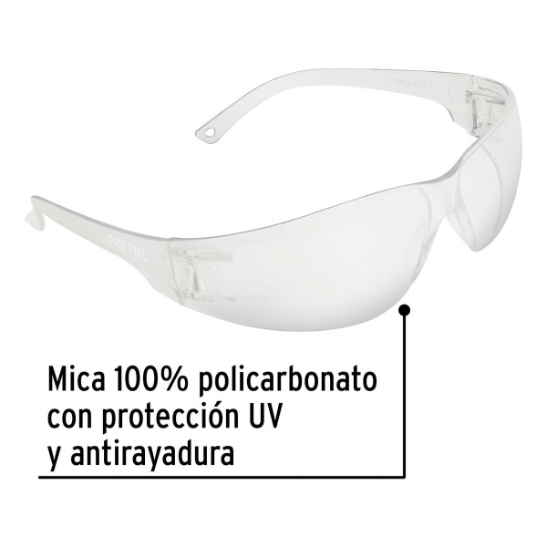 Lentes De Seguridad Protección U.v Anti-impactos Pretul - Imagen 2