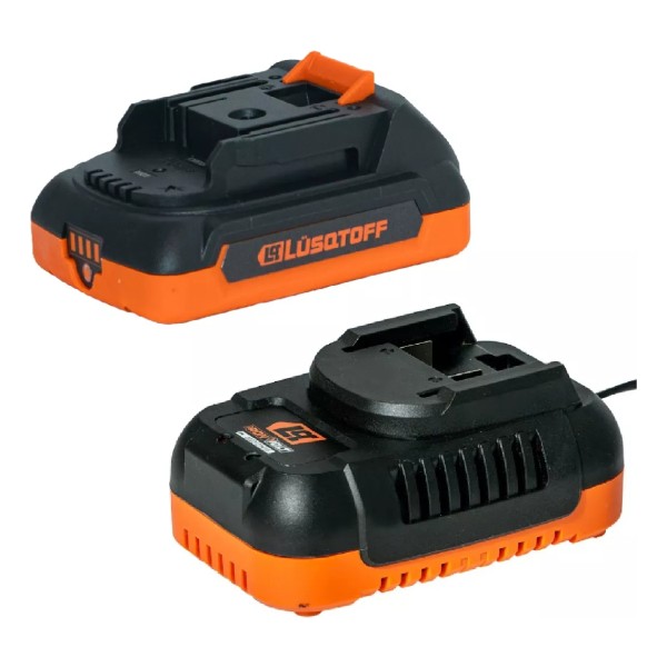 Cargador Bateria Lusqtoff 54w 2 Ah Iron Volt Starter Kit 18v - Imagen 6