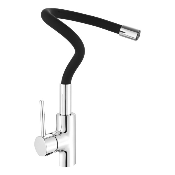 Monocomando Flexible Cocina Mesada Palito Neg. Rimontti Wico - Imagen 3