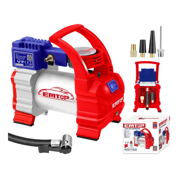 Compresor Simple Aire Mini Batería Portátil 140 Psi Auto 12v
