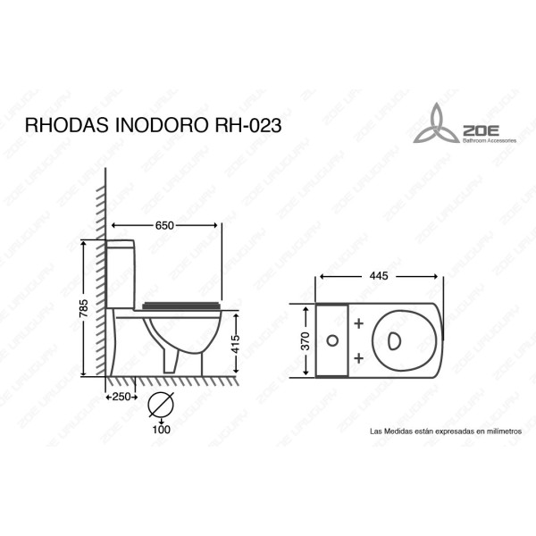 Inodoro Con Mochila Blanco Zoe Rhodas - Imagen 2