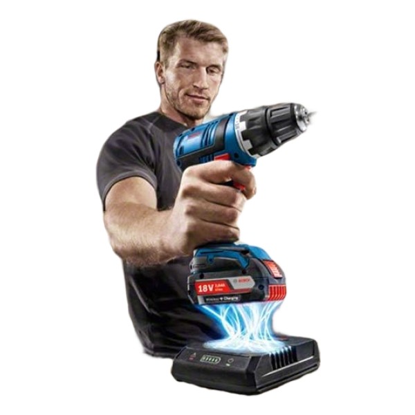 Atornillador 18v Percutor Cargador Inductivo Bosch Gsb18v-ec - Imagen 2