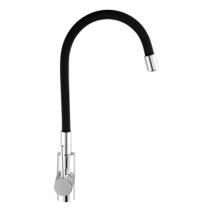 Monocomando Flexible Cocina Mesada Palito Neg. Rimontti Wico
