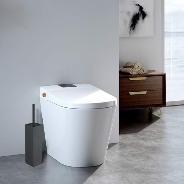 Escobilla Cepillo Inodoro Negro Mate Baño Ducha Accesorio - Imagen 6