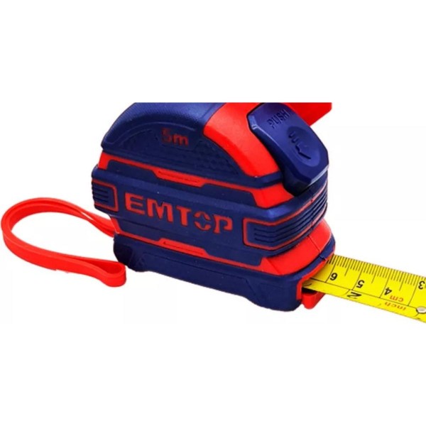 Cinta Metrica De 5mts 25mm Con Cierre Automático Emtop - Imagen 4