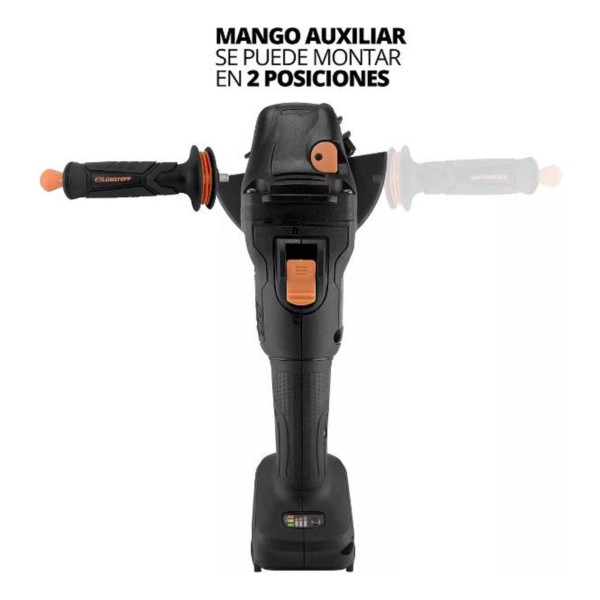 Amoladora Angular Inalambrica Lusqtoff Black Series 2 Bat - Imagen 5